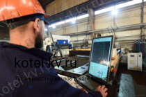 Твердотопливный котел 0.7 с ОУР изготовление